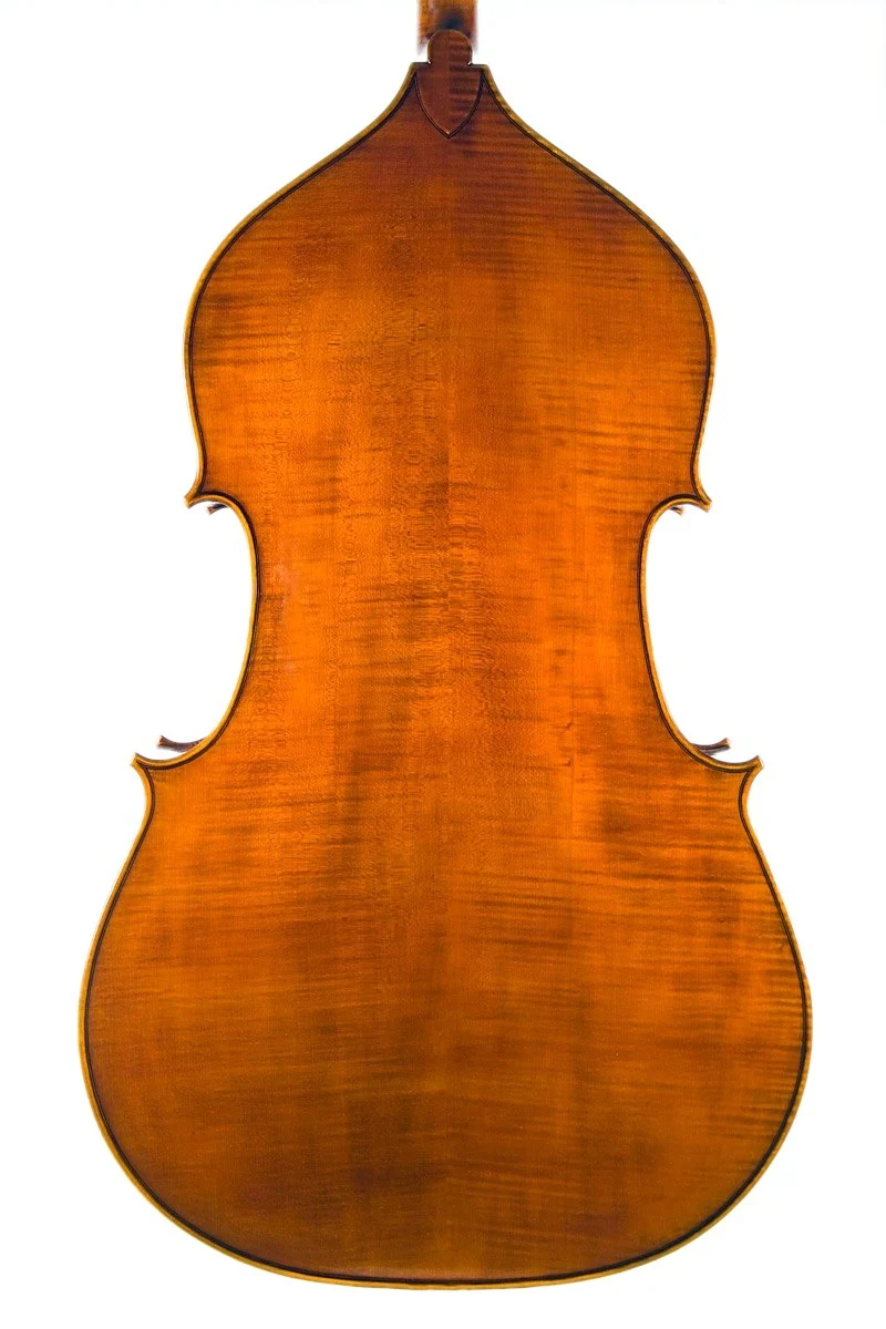 Handmade double bass by Gregorio Martini, Opus 01 — back